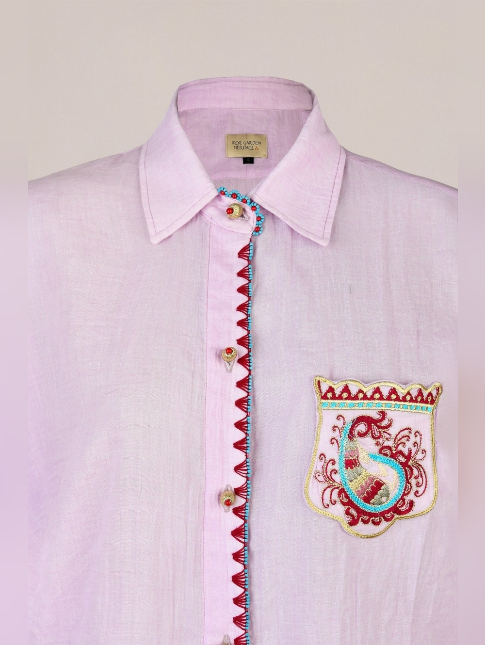Fin Blouse In LILAC size Small - Picture 3 of 16